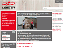 Tablet Screenshot of holzland-leisten.de